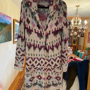 JJill heavy sweater coat, size M